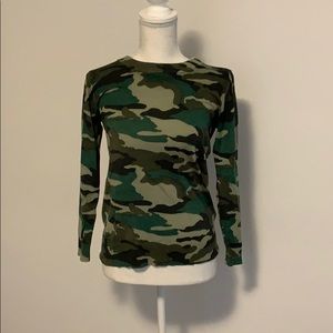 J Crew camo sweater